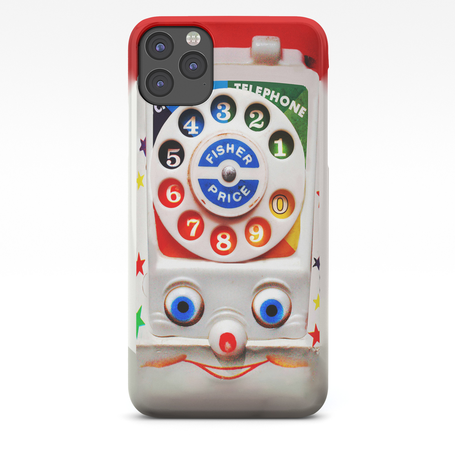 Classic Retro Vintage Smiley Toys Dial Phone Iphone Case By