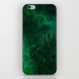 Abstract dark green iPhone Skin