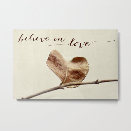 believe in love Metal Print
