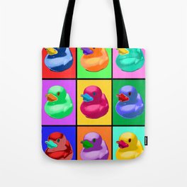 Pop Art Ducky Tote Bag