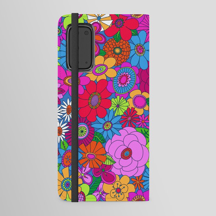 Moddy-Mod Floral (Brighter Version) by lalalamonique Android Wallet Case