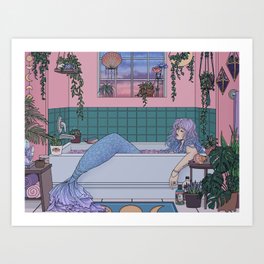Urban Mermaid Art Print