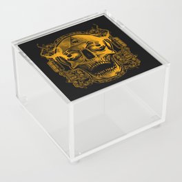 Skull Tattoo Illustration Acrylic Box
