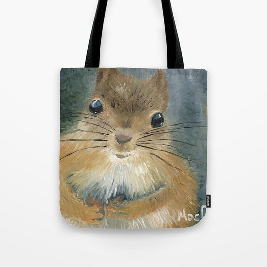 Last Nut for my Squirrel Tote Bag
