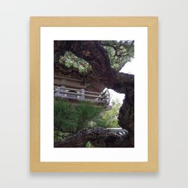 Temple through the Trees Photograph Framed Art Print