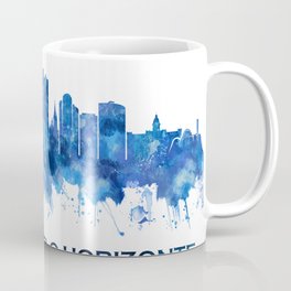 Belo Horizonte Brazil Skyline Blue Coffee Mug