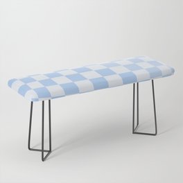 Checked Orb Subtle Warp Check Pattern in Light Blue Bench