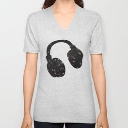 Headphone James Webb V Neck T Shirt