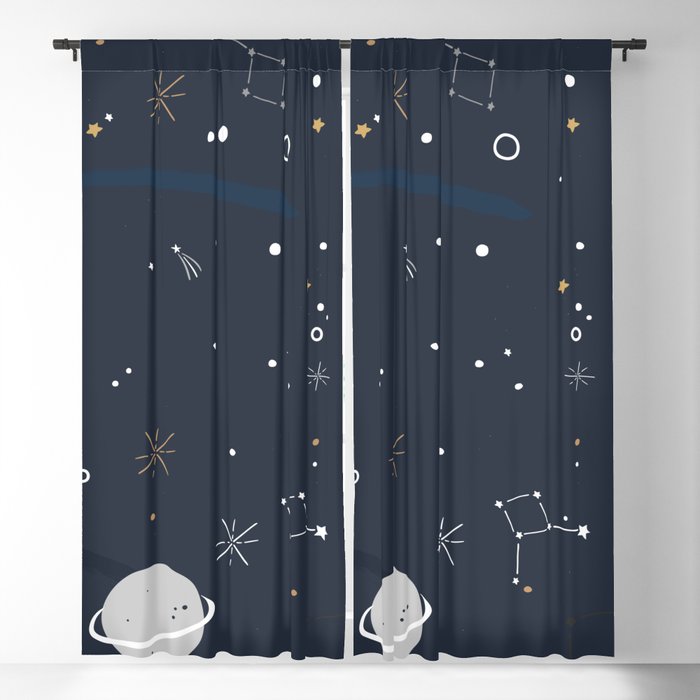 Outer Space Blackout Curtain