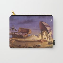 The Reading Mermaid by David Delamare (uncropped) Carry-All Pouch