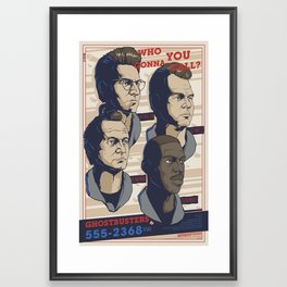 Ghostbusters 30th Anniversary Poster / VARIANT Framed Art Print