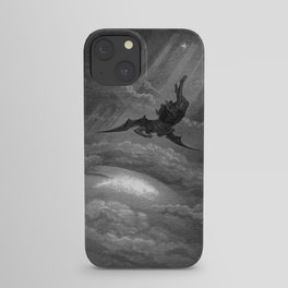 Satan descends upon Earth Gustave Dore iPhone Case