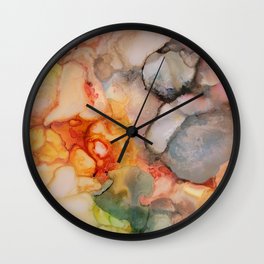 Colorful Abstract Rocks Art Wall Clock