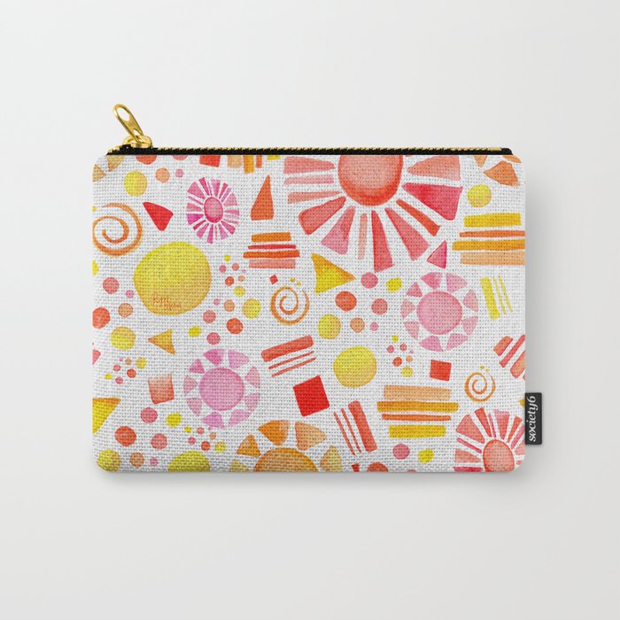 Sweet Suns- Pink + Orange Carry-All Pouch