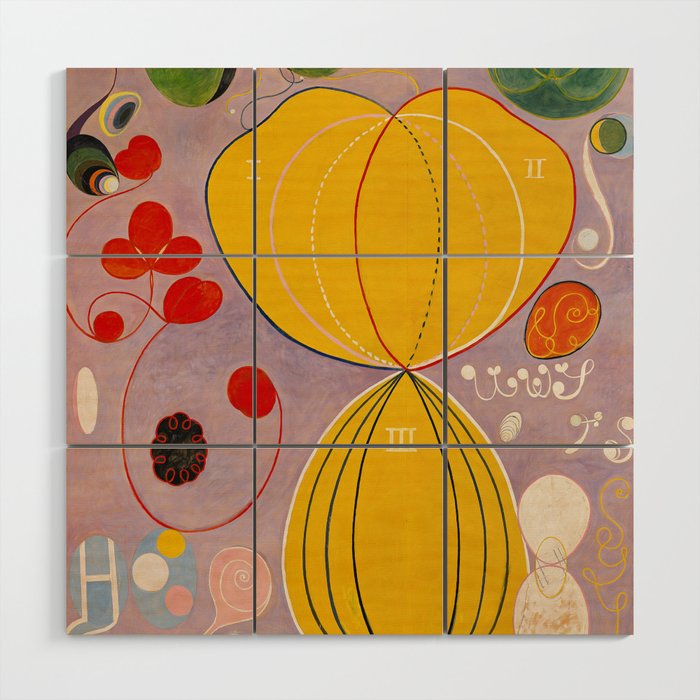 The Ten Largest No. 7 Adulthood |  Hilma Af Klint Wood Wall Art