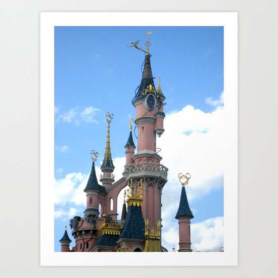 Disneyland Castle Paris Art Print