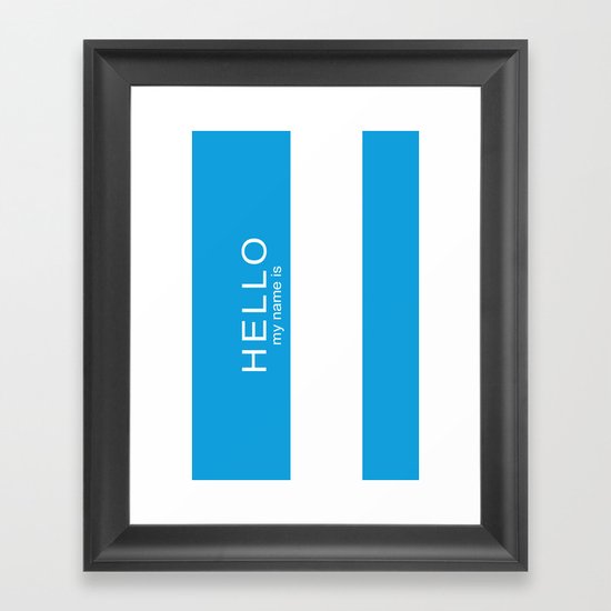 HELLO Framed Art Print