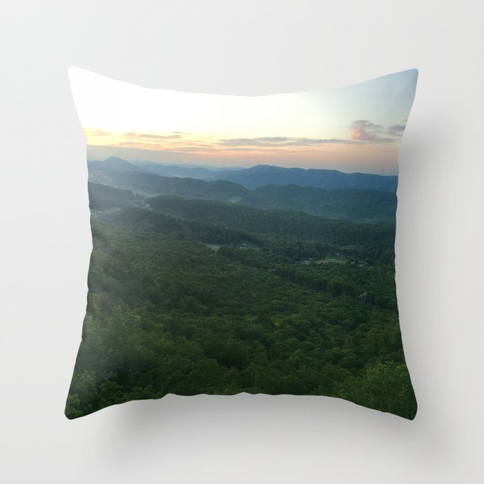 Dragon's Tooth, Catawba Valley, Virginia on the Appalachian Trail (AT) Throw Pillow