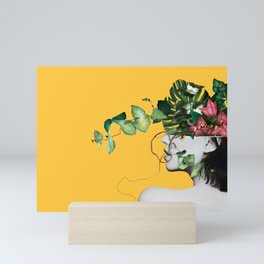 Lady Flowers Mini Art Print