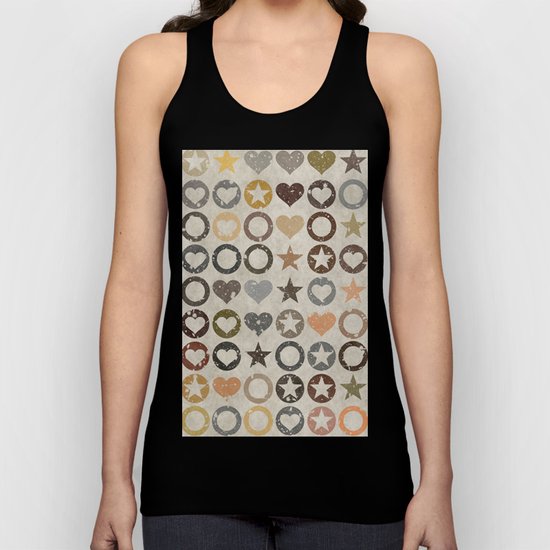 stars and hearts Unisex Tank Top