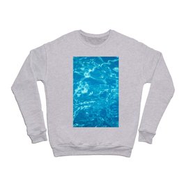 Swimming Pool water, Ripple Water, Sun Reflection Crewneck Sweatshirt