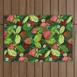 Strawberry Patch Outdoor Rug