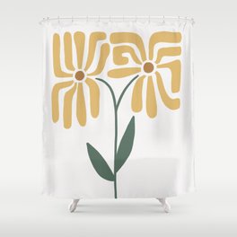 Yellow Daisies Shower Curtain