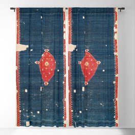 Balikesir  Antique Turkish Kilim Rug Print Blackout Curtain