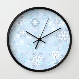 Winter Chill and Warm Hearts Wall Clock