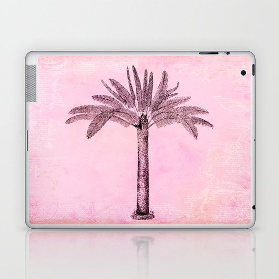 Pink Retro Palmtree Laptop & iPad Skin