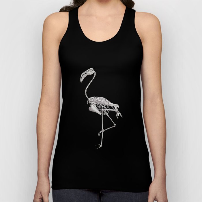 Flamingo Skeleton: Bird Halloween Animal Anatomy Tank Top