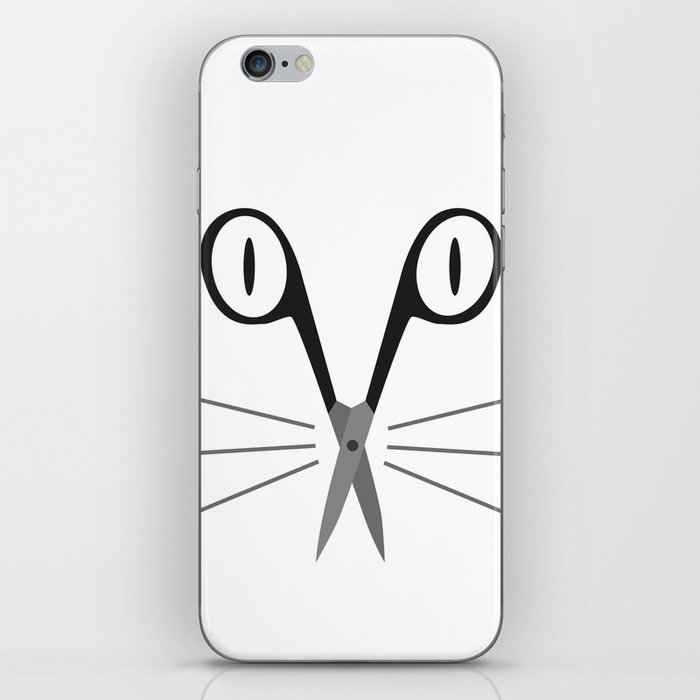 scissors cat iPhone Skin