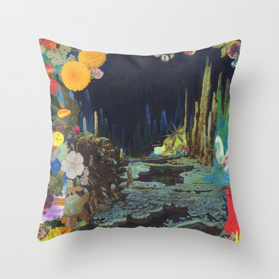 Cave Garden II Throw Pillow
