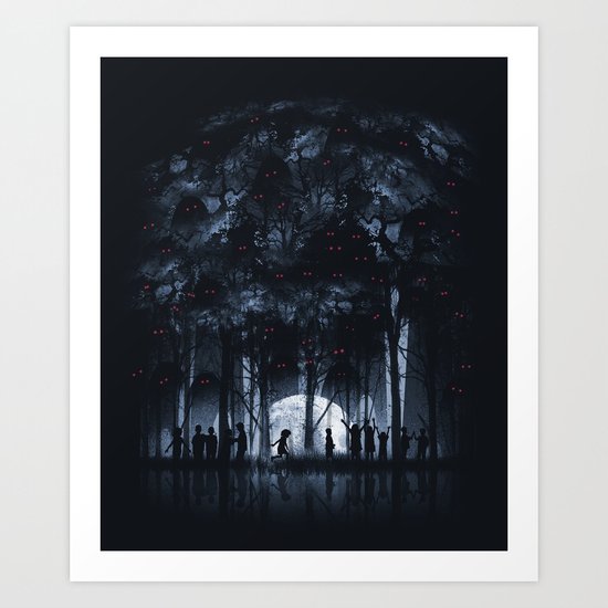 Creatures Rule the Night Art Print