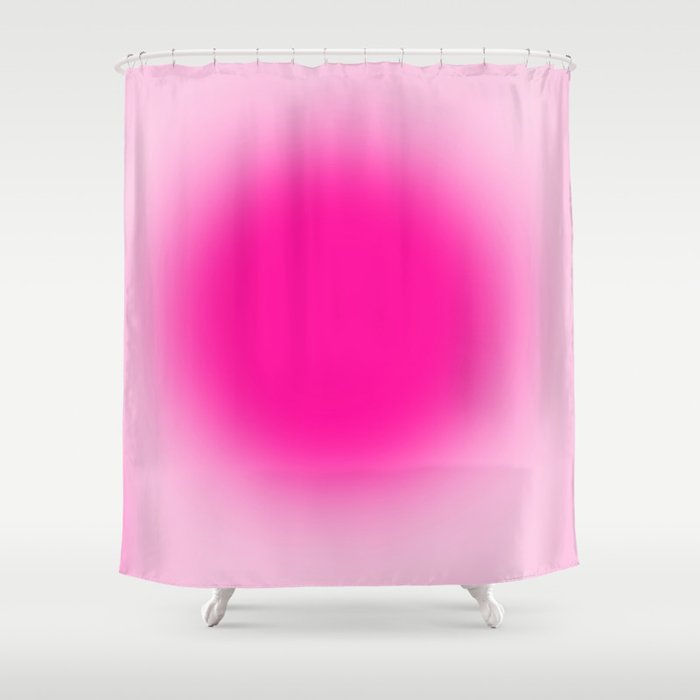 Spiritual Pink Gradient Aura  Zen Shower Curtain