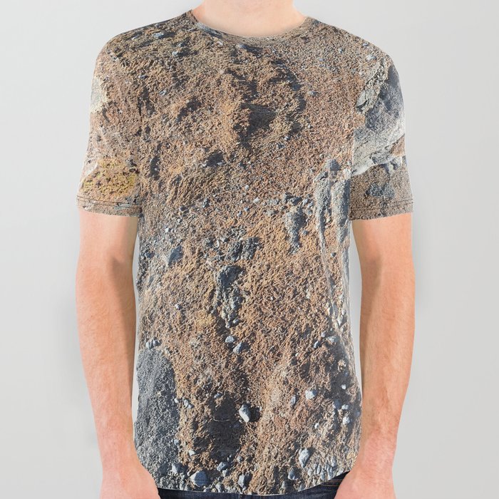 Sand and Rocks. All Over Graphic Tee