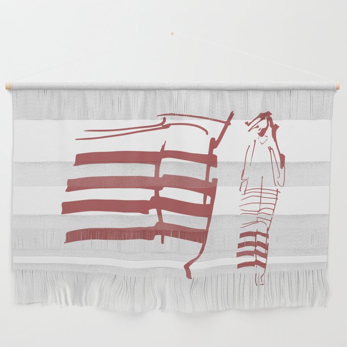 Stripes girl Wall Hanging