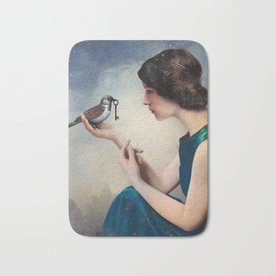 The Key to Wonderland Bath Mat