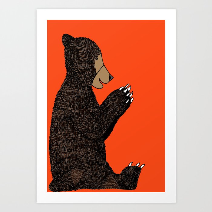 Happy Bear Art Print