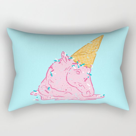 Unicorn melts Rectangular Pillow