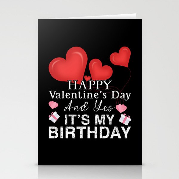 Birth Heart Day Happy Valentines Day Stationery Cards