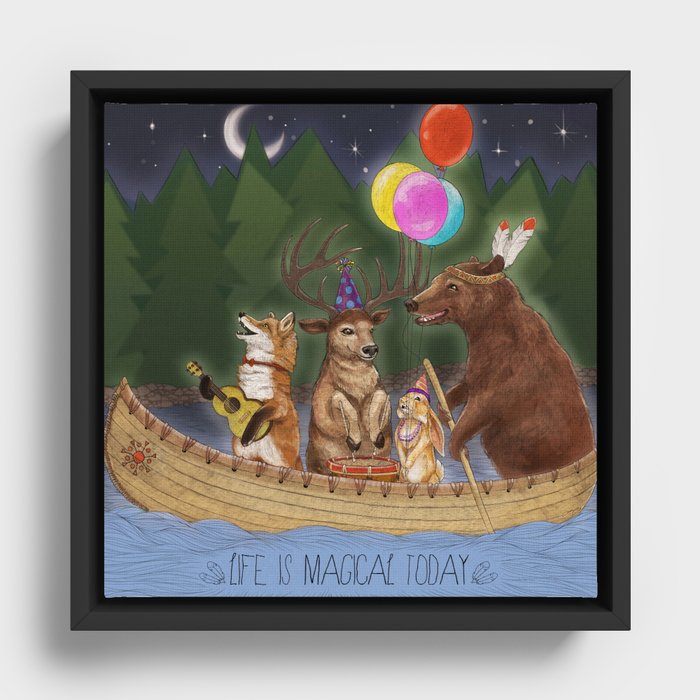 Life Is Magical Today Framed Canvas