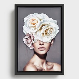 Floral fantasy Framed Canvas