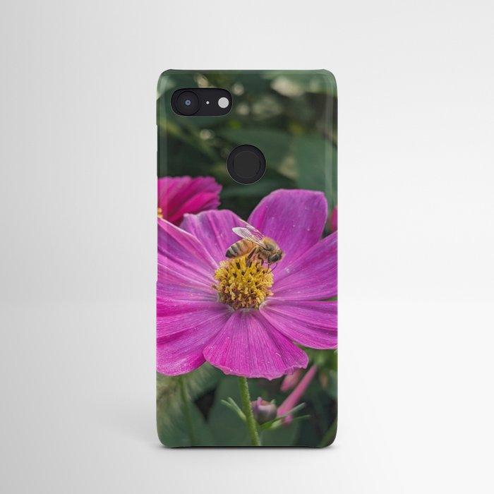 Bee Visiting Cosmo Flower  Android Case