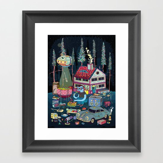 TAPING Framed Art Print
