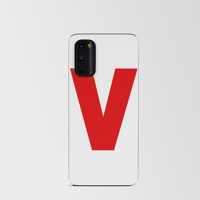 letter V (Red & White) Android Card Case