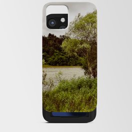 Vintage summer river landscape iPhone Card Case