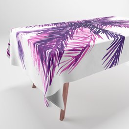 Very peri palm tree top Tablecloth