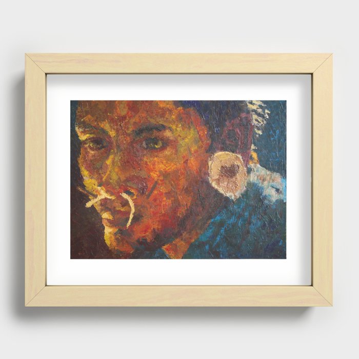 AMERICAN INDIAN Recessed Framed Print