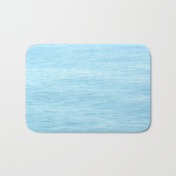 Colors of the Sea Water - Clear Blue Bath Mat
